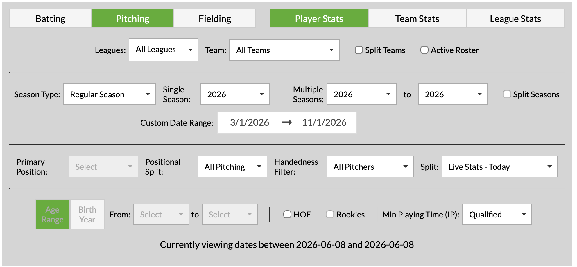 FanGraphs'ın özelliğine odaklanın: canlı istatistikler