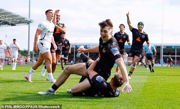 Campbell-Riddle, Pazar günü Exeter'in Bath'ı 35-12 yendiği etkileyici galibiyet sırasında gol attı.